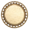 Zinc Alloy Brooch Cabochon Settings. Fashion Jewelry Findings.47mm Inner dia 35mm. Sold by PC
