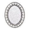 Zinc Alloy Brooch Cabochon Settings. Fashion Jewelry Findings.26x33mm Inner dia 18x25mm. Sold by PC
