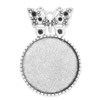 Zinc Alloy Brooch Cabochon Settings. Fashion Jewelry Findings.27x39mm Inner dia 25mm. Sold by PC
