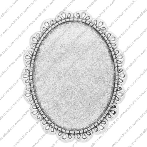 Zinc Alloy Brooch Cabochon Settings. Fashion Jewelry Findings.38x47.5mm Inner dia 30x40mm. Sold by PC