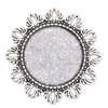 Zinc Alloy Brooch Cabochon Settings. Fashion Jewelry Findings.39mm Inner dia 25mm. Sold by PC
