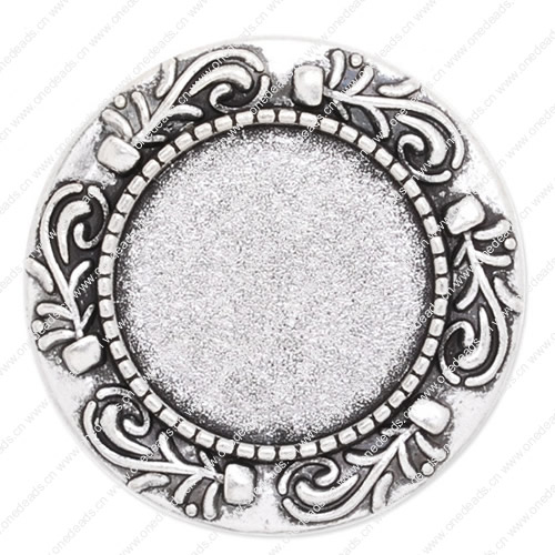 Zinc Alloy Brooch Cabochon Settings. Fashion Jewelry Findings.31mm Inner dia 20mm. Sold by PC