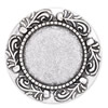 Zinc Alloy Brooch Cabochon Settings. Fashion Jewelry Findings.31mm Inner dia 20mm. Sold by PC
