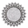 Zinc Alloy Brooch Cabochon Settings. Fashion Jewelry Findings.32mm Inner dia 20mm. Sold by PC