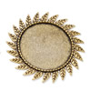 Zinc Alloy Brooch Cabochon Settings. Fashion Jewelry Findings.44.5mm Inner dia 30mm. Sold by PC
