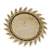 Zinc Alloy Brooch Cabochon Settings. Fashion Jewelry Findings.44.5mm Inner dia 30mm. Sold by PC