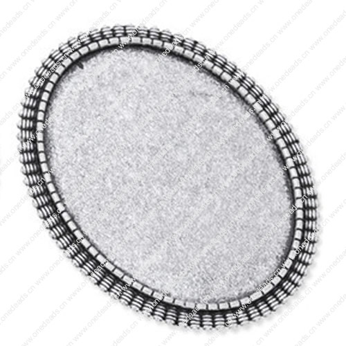 Zinc Alloy Brooch Cabochon Settings. Fashion Jewelry Findings.37x47mm Inner dia 30x40mm. Sold by PC