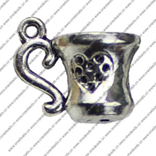 Pendant. Fashion Zinc Alloy jewelry findings.Cup 13x14mm Sold by KG