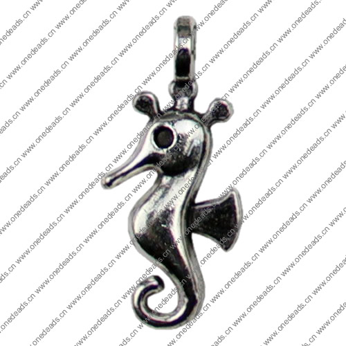 Pendant. Fashion Zinc Alloy jewelry findings.Animal 27x12mm Sold by KG