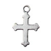 Pendant. Fashion Zinc Alloy jewelry findings.Cross 12x20mm Sold by KG
