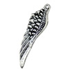 Pendant. Fashion Zinc Alloy jewelry findings.Feather 47x13mm Sold by KG
