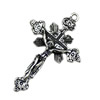 Pendant. Fashion Zinc Alloy jewelry findings.Cross 46x30mm Sold by KG

