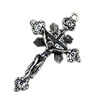 Pendant. Fashion Zinc Alloy jewelry findings.Cross 46x30mm Sold by KG