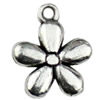 Pendant. Fashion Zinc Alloy jewelry findings Flower 14x11mm Sold by KG
