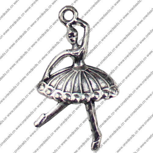 Pendant. Fashion Zinc Alloy jewelry findings People 26x19mm Sold by KG