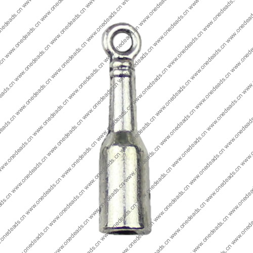 Zinc Alloy Cord End Caps, lead-free, 24x16mm, hole:4.5mm, Sold by Bag