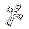 Pendant. Fashion Zinc Alloy jewelry findings Cross 18x25mm Sold by KG