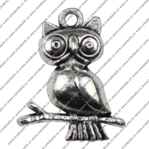 Pendant. Fashion Zinc Alloy jewelry findings.Animal 23x18mm Sold by KG