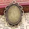 Zinc Alloy Cabochon Settings. Fashion Jewelry Findings.26x36mm Inner dia:18x25mm. Sold by KG