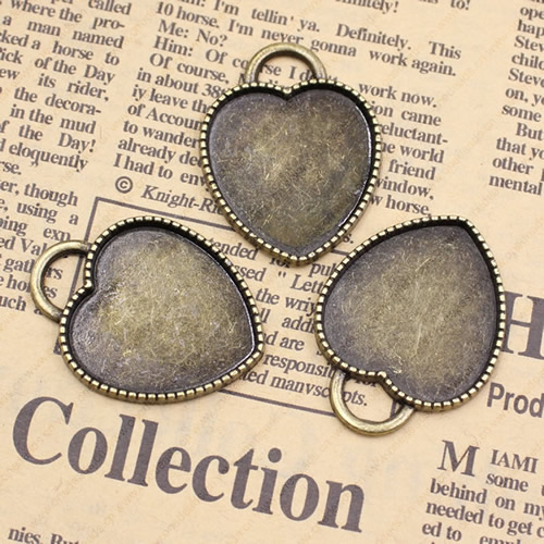 Zinc Alloy Cabochon Settings. Fashion Jewelry Findings.28x36mm Inner dia:25mm. Sold by KG