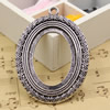 Zinc Alloy Cabochon Settings. Fashion Jewelry Findings.47x62mm Inner dia:30x40mm. Sold by PC