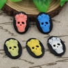 Flat Back Resin Skeleton Cameos Cabochons For Settings Mixed colors Jewelry Pendant DIY-Accessories 18x25mm Sold by PC  