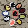 Flat Back Resin Horse Cameos Cabochons For Settings Mixed colors Jewelry Pendant DIY-Accessories 18x25mm Sold by PC  