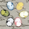 Flat Back Resin People Head Cameos Cabochons For Settings Mixed colors Jewelry Pendant DIY-Accessories 18x25mm Sold by PC  