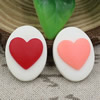 Flat Back Resin Heart Cameos Cabochons For Settings Mixed colors Jewelry Pendant DIY-Accessories 18x25mm Sold by PC  