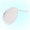 Copper Earring Finding，Round Blank Setting Bezel Blank Base Cabochon Earring Base 12x12mm inner Size , Sold by PC