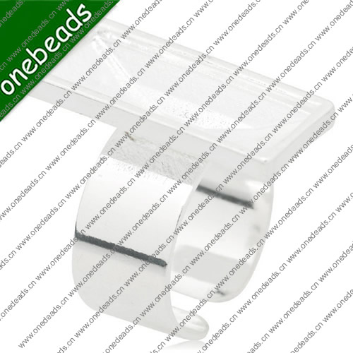 24x8mm Inner Size Ring Metal Zinc Alloy Rectangle Blank Setting Bezel Blank Cabochon Ring Base For DIY Ring , Sold by PC