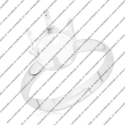 10mm Inner Size Ring Metal Zinc Alloy Crown Blank Setting Bezel Blank Cabochon Ring Base For DIY Ring , Sold by PC