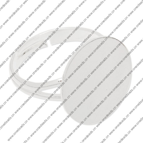 12mm Inner Size Ring Metal Copper Round Blank Setting Bezel Blank Cabochon Ring Base For DIY Ring , Sold by PC