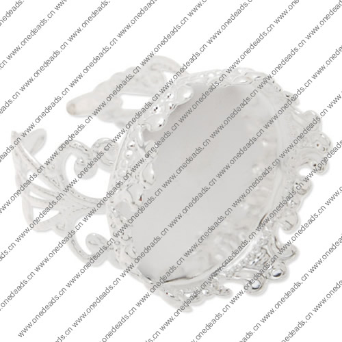 20mm Inner Size Ring Metal Zinc Alloy Crown Blank Setting Bezel Blank Cabochon Ring Base For DIY Ring , Sold by PC