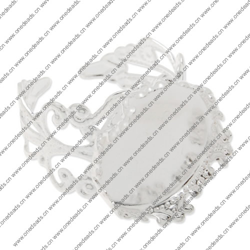 16mm Inner Size Ring Metal Zinc Alloy Crown Blank Setting Bezel Blank Cabochon Ring Base For DIY Ring , Sold by PC