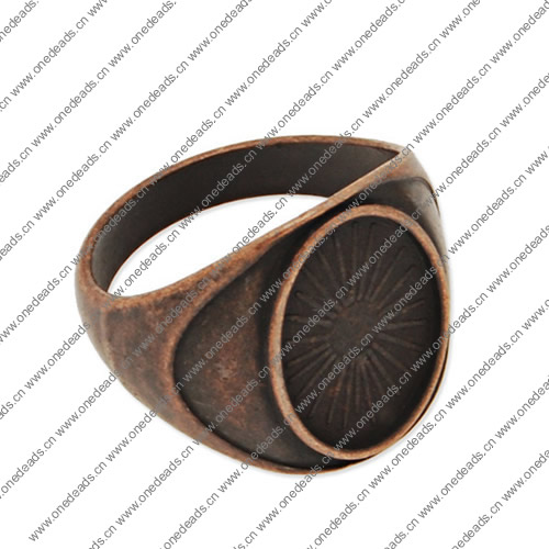 10x14mm Inner Size Ring Metal Copper Round Blank Setting Bezel Blank Cabochon Ring Base For DIY Ring , Sold by PC