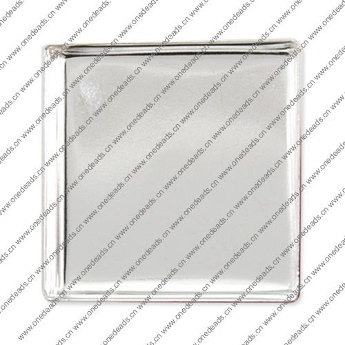 25x25mm Inner Size Ring Metal Copper Square Blank Setting Bezel Blank Cabochon Ring Base For DIY Ring , Sold by PC