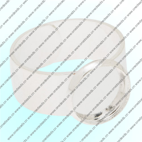 10mm Inner Size Ring Metal Copper Round Blank Setting Bezel Blank Cabochon Ring Base For DIY Ring , Sold by PC