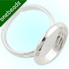 16mm Inner Size Ring Metal Zinc Alloy Round Blank Setting Bezel Blank Cabochon Ring Base For DIY Ring , Sold by PC
