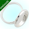 16mm Inner Size Ring Metal Zinc Alloy Round Blank Setting Bezel Blank Cabochon Ring Base For DIY Ring , Sold by PC