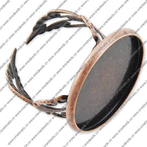 20mm Inner Size Ring Metal Zinc Alloy Round Blank Setting Bezel Blank Cabochon Ring Base For DIY Ring , Sold by PC