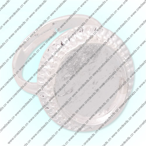 13x18mm Inner Size Ring Metal Zinc Alloy Oval Blank Setting Bezel Blank Cabochon Ring Base For DIY Ring , Sold by PC