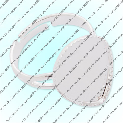 13x18mm Inner Size Ring Metal Zinc Alloy Teardrop Blank Setting Bezel Blank Cabochon Ring Base For DIY Ring , Sold by PC