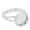 10mm Inner Size Ring Metal Zinc Alloy Round Blank Setting Bezel Blank Cabochon Ring Base For DIY Ring , Sold by PC
