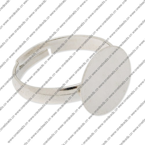 12mm Inner Size Ring Metal Copper Round Blank Setting Bezel Blank Cabochon Ring Base For DIY Ring , Sold by PC