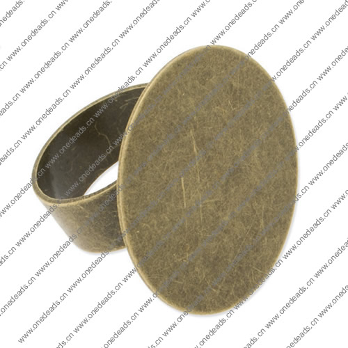 25mm Inner Size Ring Metal Copper Round Blank Setting Bezel Blank Cabochon Ring Base For DIY Ring , Sold by PC