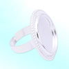 20mm Inner Size Ring Metal Zinc Alloy Round Blank Setting Bezel Blank Cabochon Ring Base For DIY Ring , Sold by PC
