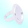 20mm Inner Size Ring Metal Zinc Alloy Round Blank Setting Bezel Blank Cabochon Ring Base For DIY Ring , Sold by PC