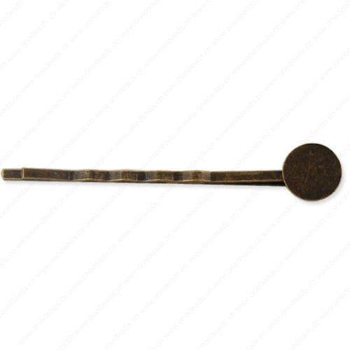 Iron Hairpins Blank Cabochon Hairpins Hair Snap Clips accessories For DIY Hairpins Inner Size:10mm ,Sold by PC