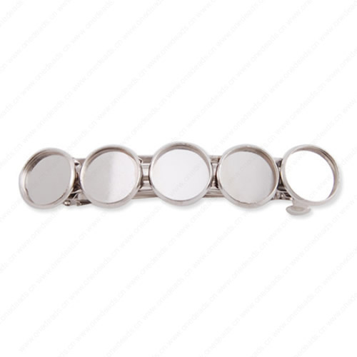 Iron Hairpins Blank Cabochon settings Hairpins Hair Snap Clips accessories For DIY Hairpins Inner Size:12mm ,Sold by PC